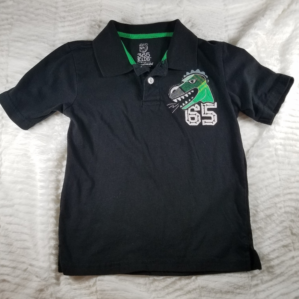 3/$12 Boys black polo shirt
